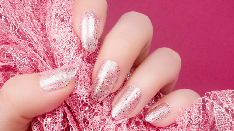 Shiny glossy nails