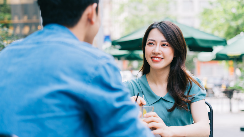 Couple at a coffee shop