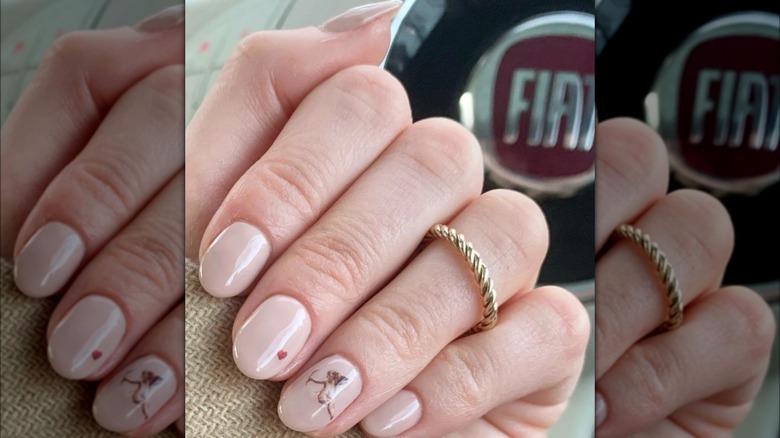 Simple cupid manicure