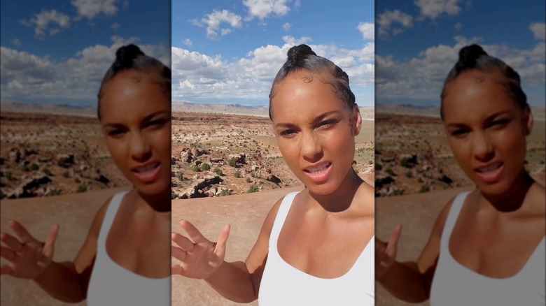 Alicia Keys in social media video