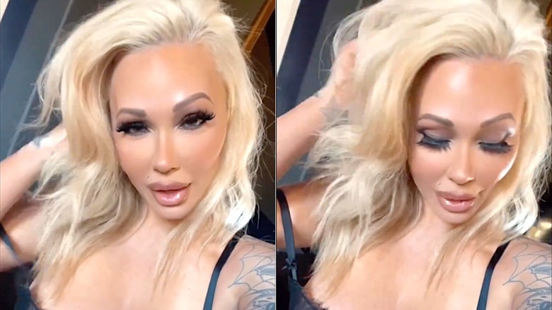 Bunnie Xo without hair extensions