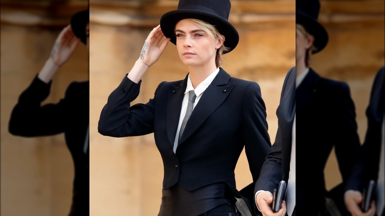 Cara Delevingne at Princess Eugenie's wedding