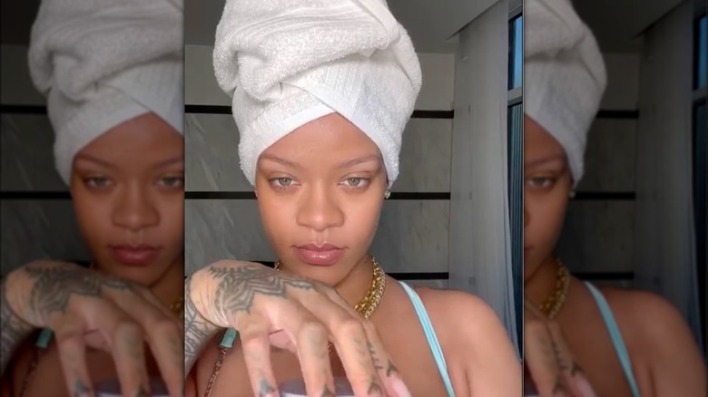 Rihanna in Instagram video