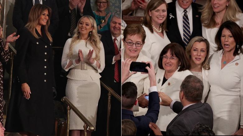 Melania Trump, Tiffany Trump, and many Congresswomen at the 2019 State of the Union.