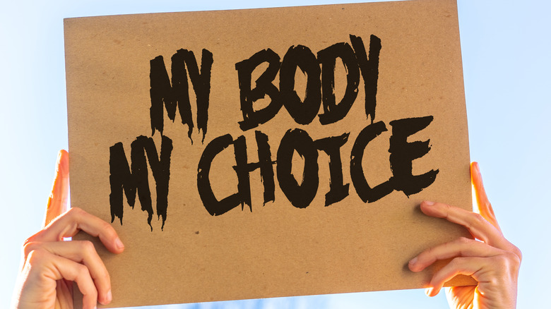 my body my choice sign