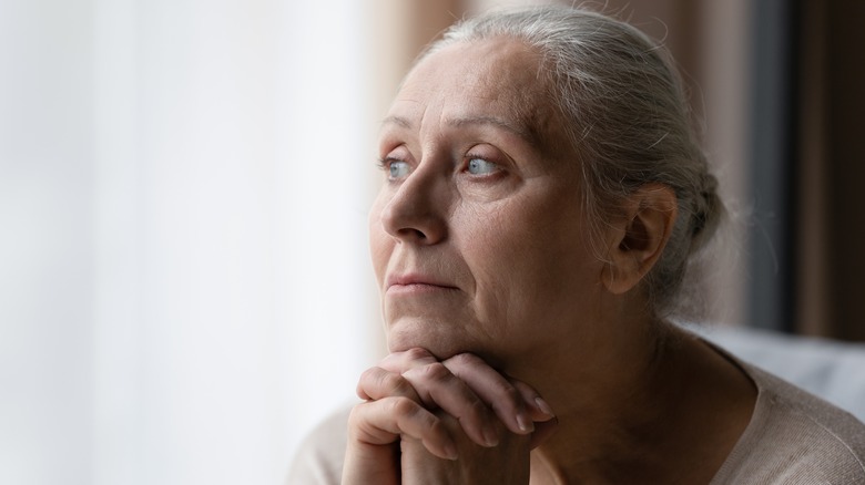 Woman feeling sad