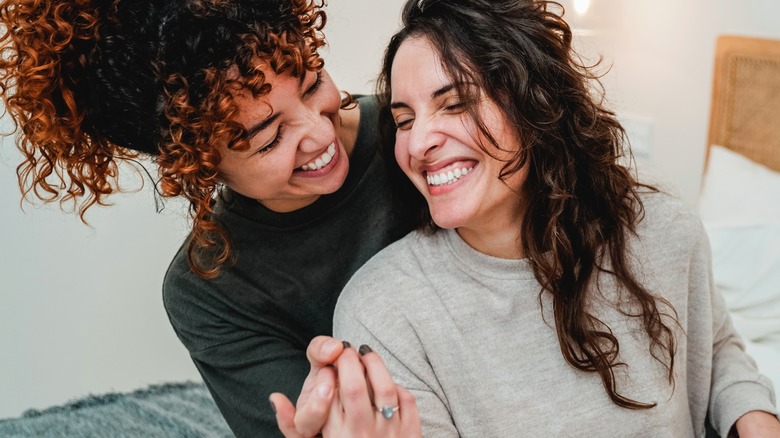 engaged couple