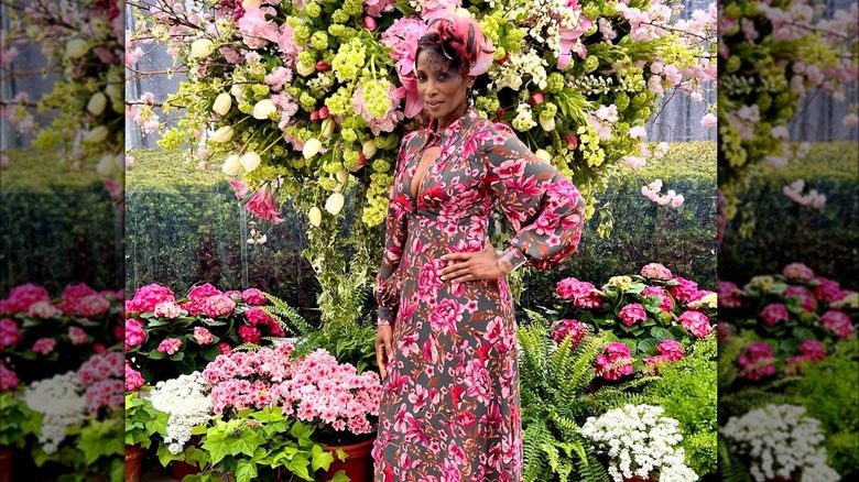 Floral dress and background