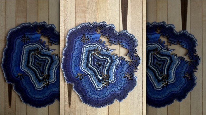 geode wood puzzle adult stocking stuffer