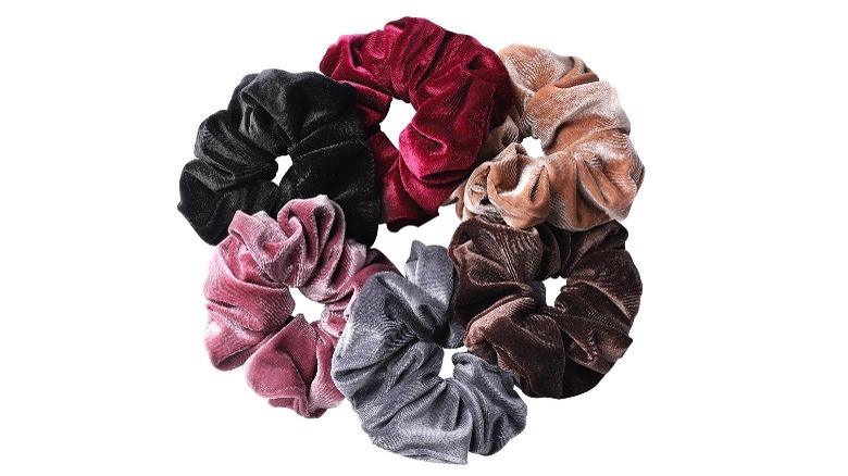 Big scrunchies in assorted colors