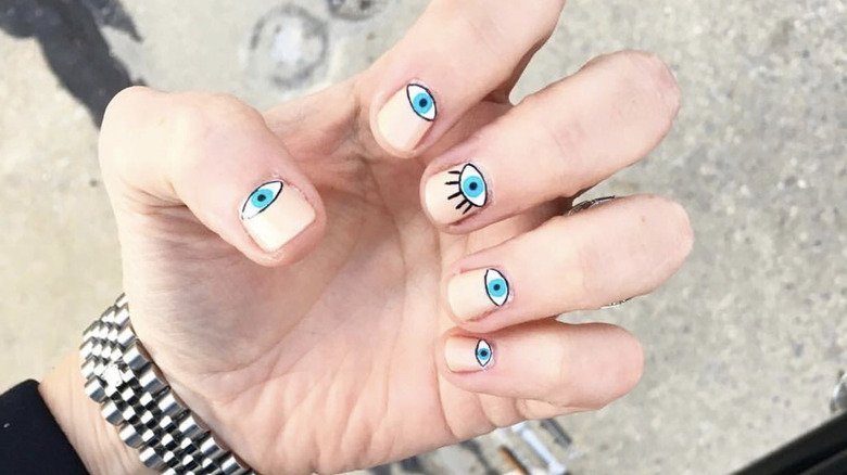 Evil eye nails