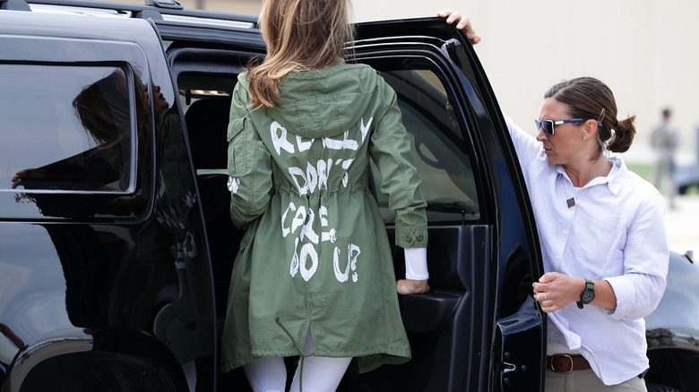 Melania Trump's "I really don't care" jacket