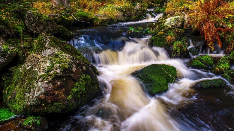 running stream of water