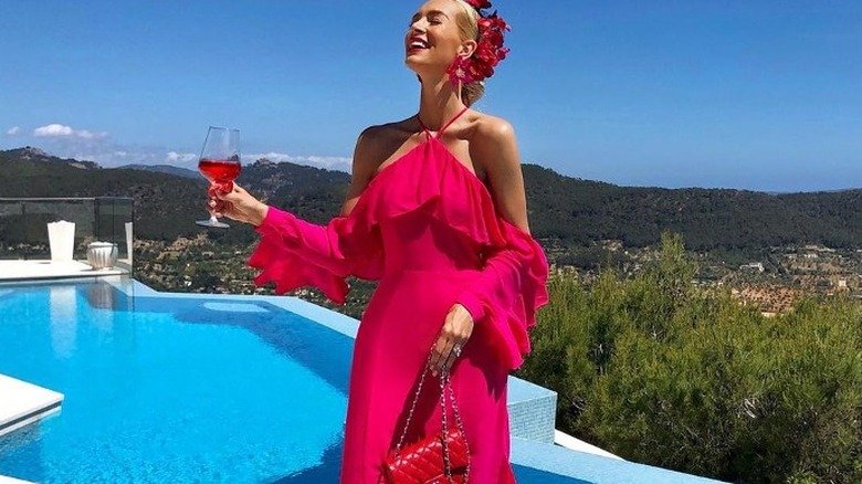 Fuchsia dress Instagram