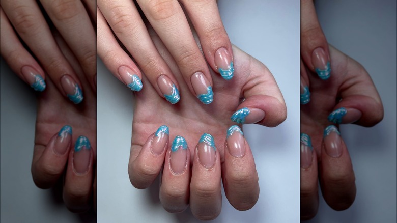 3D French tips for summer