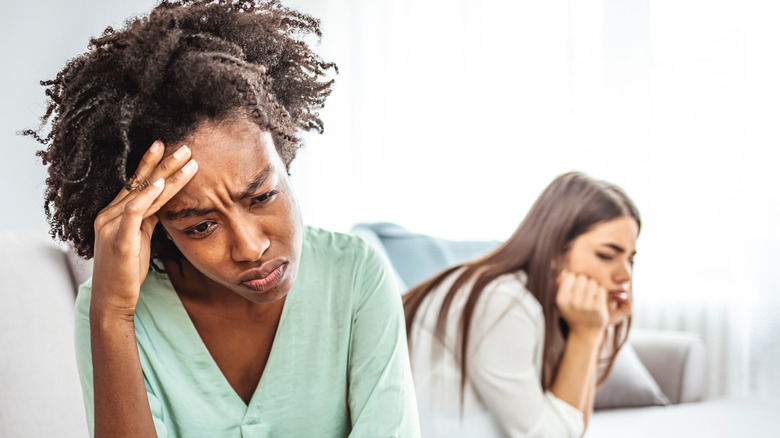 two women arguing