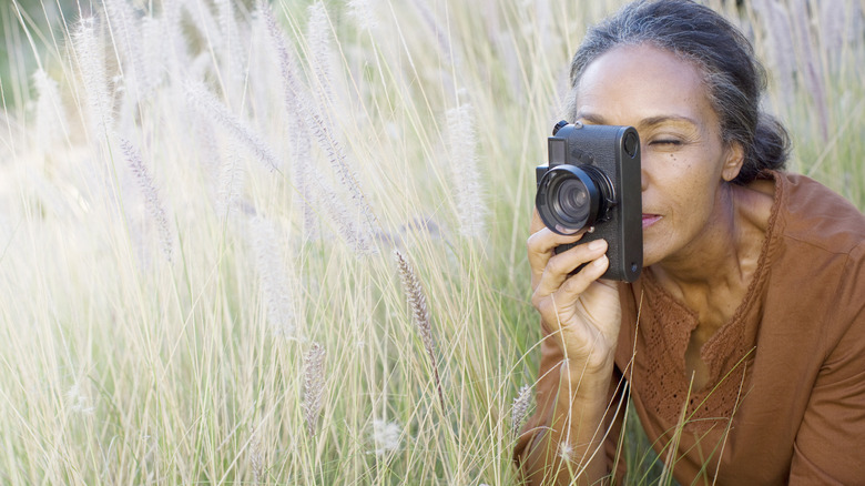 Woman taking a picture