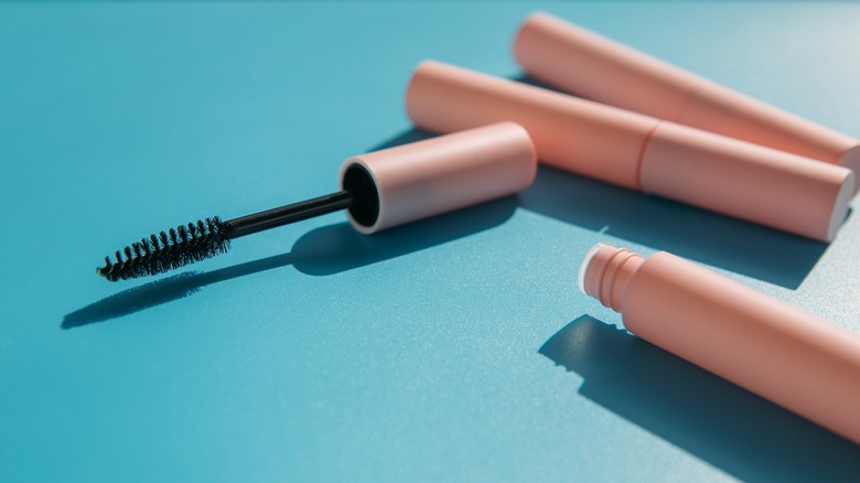 mascara tubes and spoolie brush