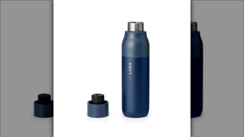 Self-cleaning water bottle