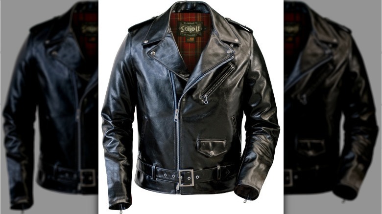 Schott NYC Leather Motorcycle Jacket
