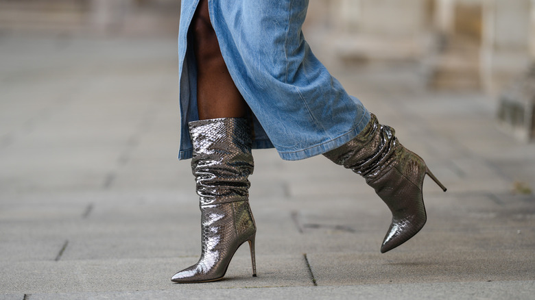 Any silver boot is bound to stand out 