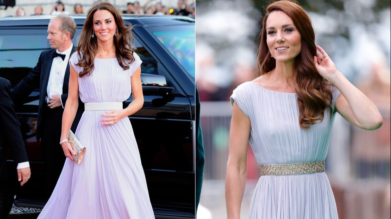 Kate Middleton wearing lilac dress