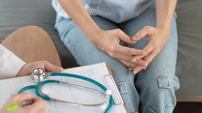 doctor and patient talking