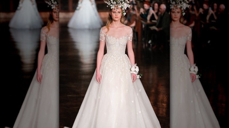 Bridgerton-inspired wedding dress