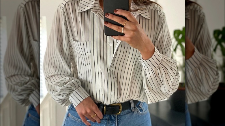 Pinstripe shirt