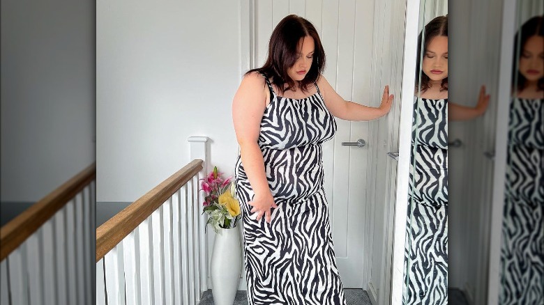 Zebra print dress