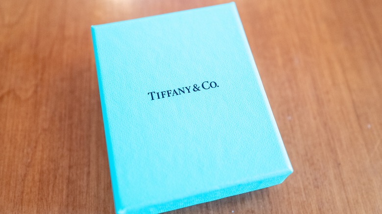 Tiffany's signature blue box 