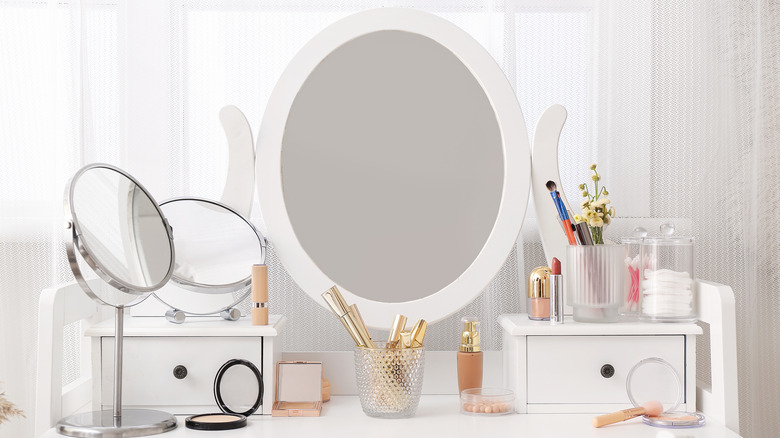 products sitting on vanity