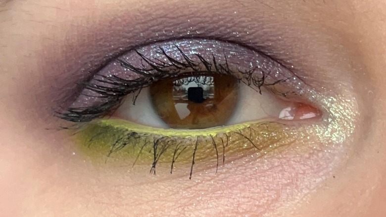 Pastel yellow eyeliner