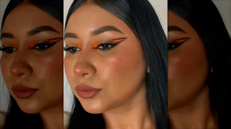 woman wearing matte makeup look