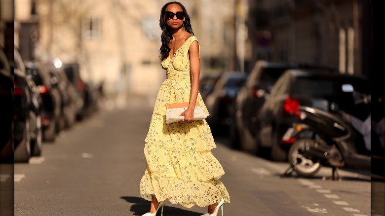 Person in yellow gown