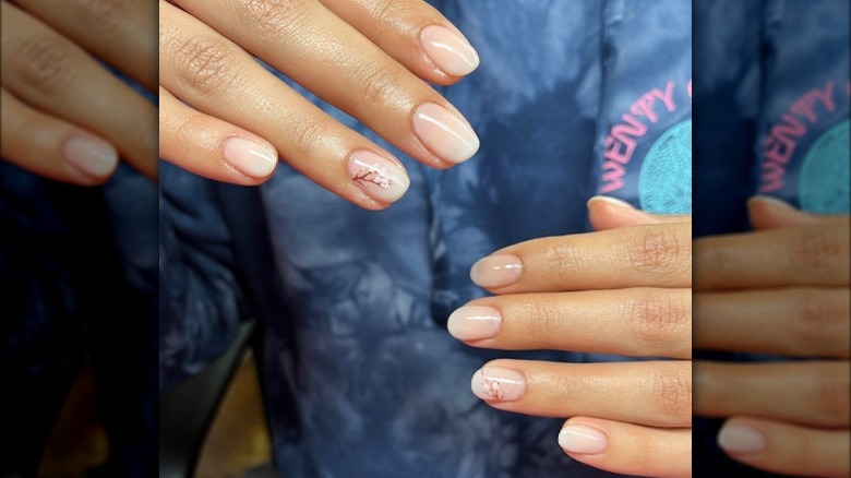 cherry blossom nail art