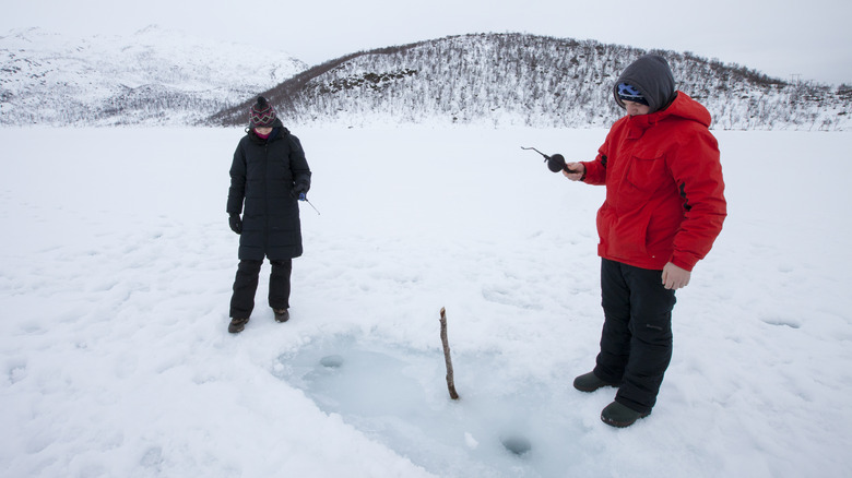 ice fishing