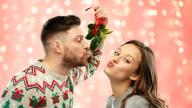  kiss under the mistletoe