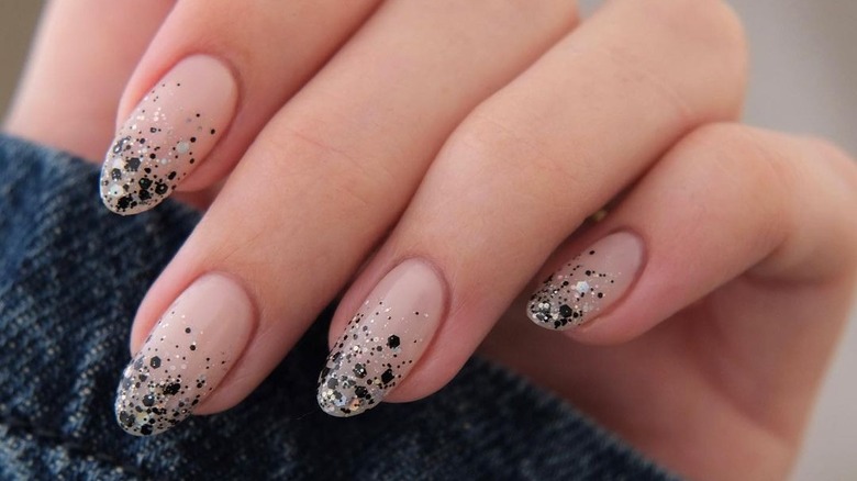 Polka dot nail art