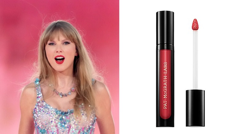 Taylor Swift Eras tour red lips