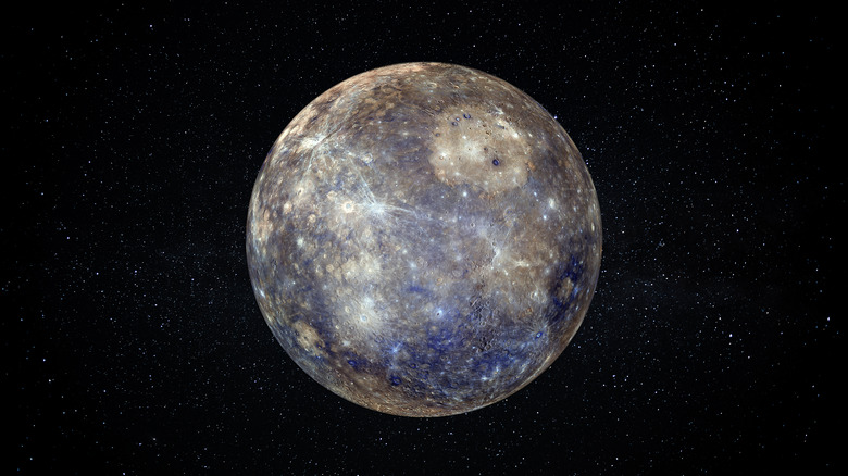 Mercury in the night sky