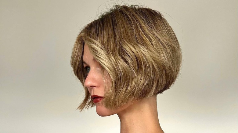 woman with French bob