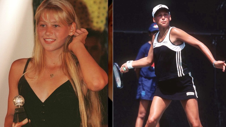 Anna Kournikova with award