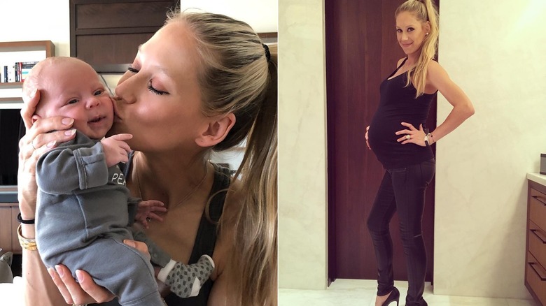 Anna Kournikova with her baby