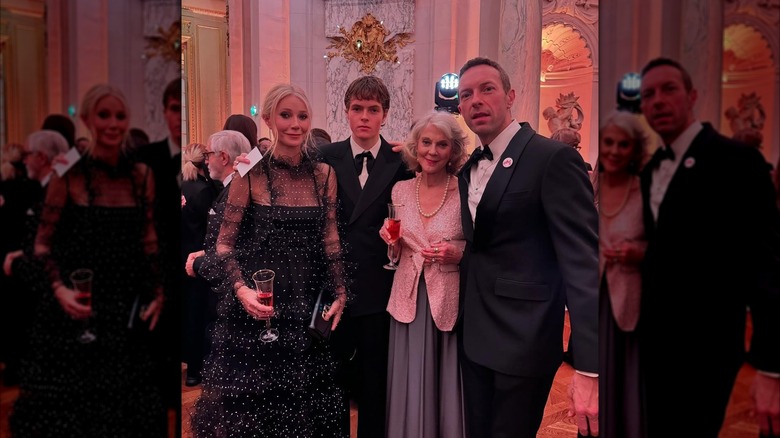 Gwyneth Paltrow and Chris Martin with family at the 2024 Le Bal.