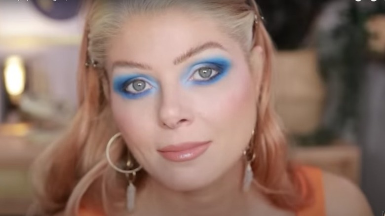 Angelica Nyqvist wearing blue eyeshadow