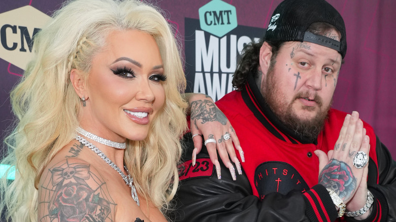 Bunnie Xo and Jelly Roll at 2023 CMT Awards