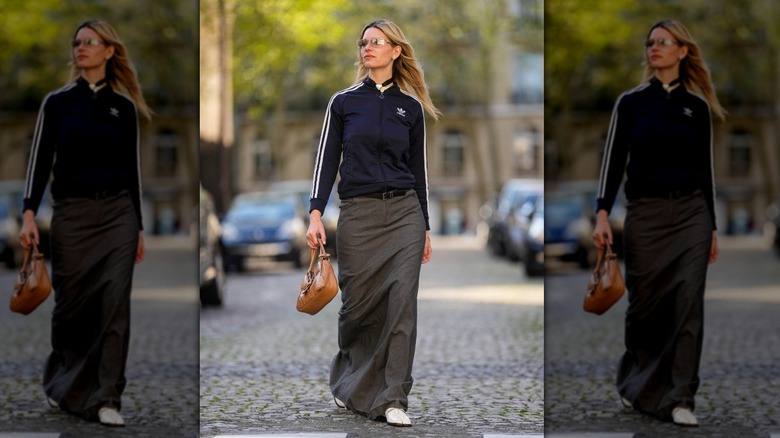 woman wearing sports sweater