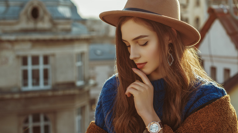 woman with brown hair