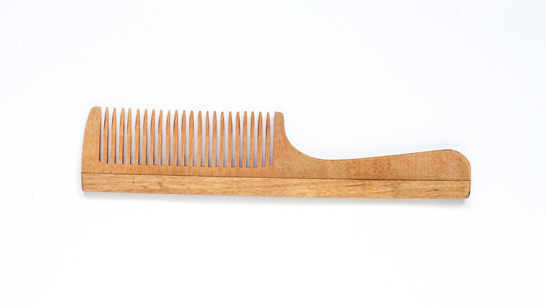 wooden comb